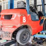 Picture,Of,Forklift,In,Car,Repairing,Workshop